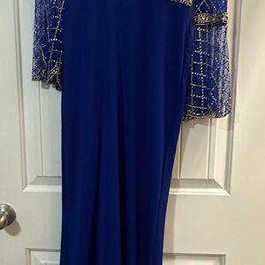 Anny Lee Royal Blue Long Sleeve Dress